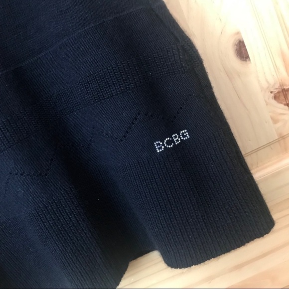 BCBGMAXAZRIA Wool & Angora blend short sleeve sweater dress size L - Picture 4 of 6